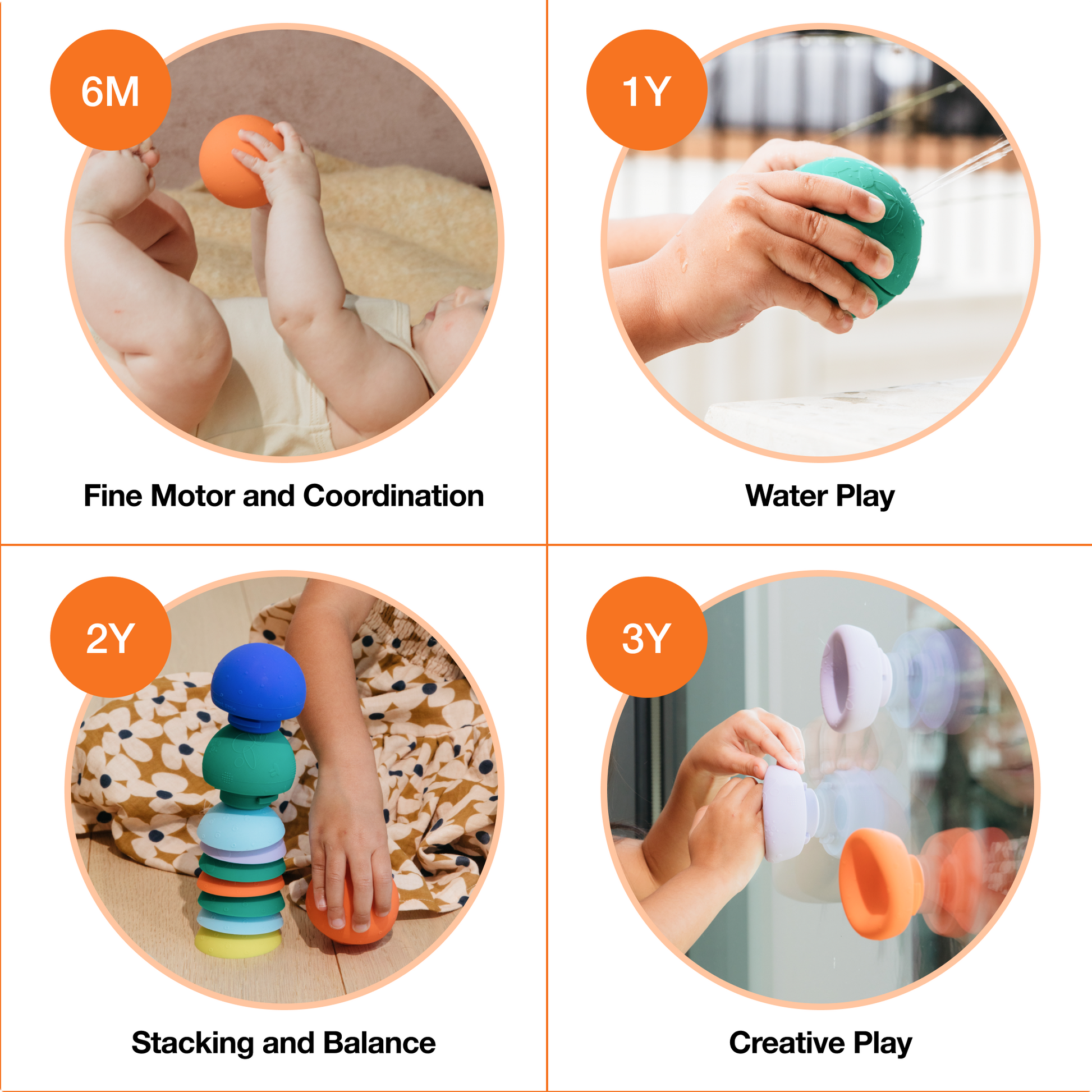 Four play ideas with B is for Ball toy