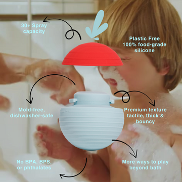 Your (Un)Ordinary Bath Toy - b is for ball® - Blue Cotton Candy